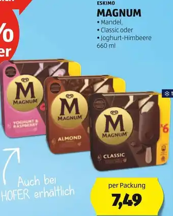 Hofer ESKIMO MAGNUM 660 ml per Packung Angebot