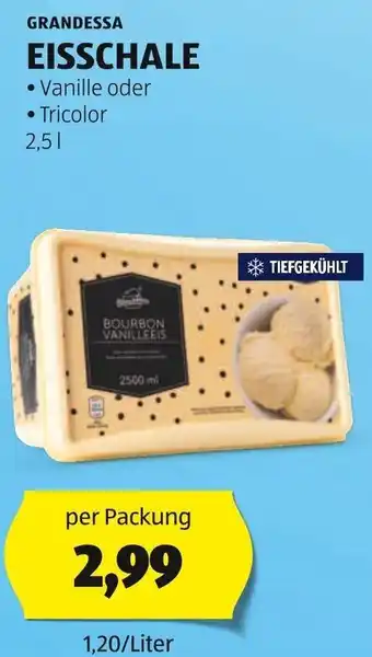 Hofer GRANDESSA EISSCHALE 2,5 L per Packung Angebot