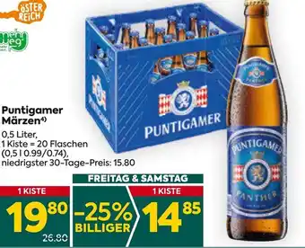 Billa Puntigamer Märzen4) 0,5 Liter, Angebot