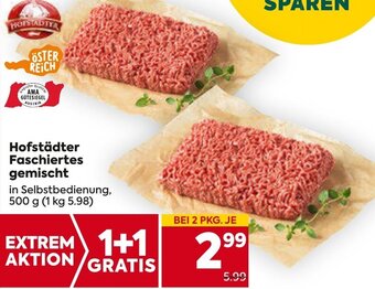 Billa Hofstädter Faschiertes gemischt in Selbstbedienung, 500 g Angebot