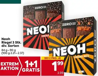 Billa Neoh Riegel 3 Stk. div. Sorten 84 g-90g Angebot