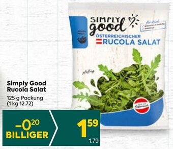 Billa Simply Good Rucola Salat 125 g Packung Angebot