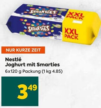 Billa Nestlé Joghurt mit Smarties 6x120 g Packung Angebot