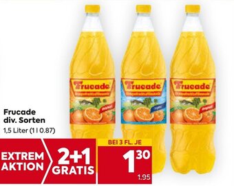 Billa Frucade div. Sorten 1.5 Liter Angebot