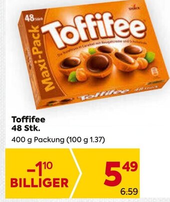 Billa Toffifee 48 Stk. 400 g Packung Angebot