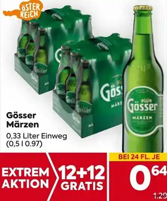 Billa Gösser Märzen 0,33 Liter Einweg Angebot