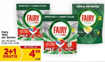 Billa Fairy Tabs div. Sorten 28-40 Stk. Angebot