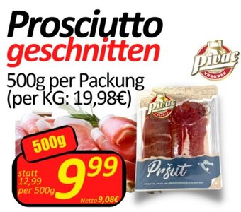 Wurstico Prosciutto geschnitten 500g per Packung Angebot