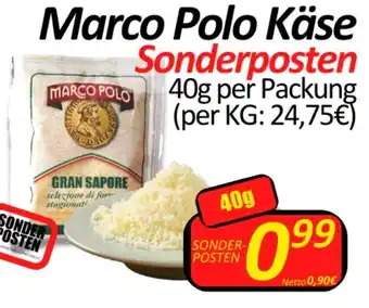 Wurstico Marco Polo Käse Sonderposten 40g per Packung Angebot