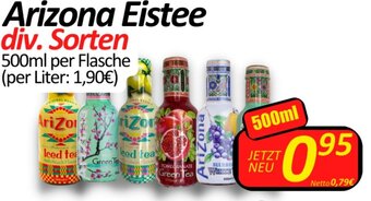 Wurstico Arizona Eistee div. Sorten 500ml per Flasche Angebot