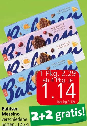 Eurospar Bahlsen Messino verschiedene Sorten, 125 g Angebot