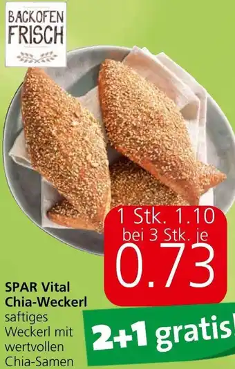 Eurospar SPAR Vital Chia-Weckerl saftiges Weckerl mit wertvollen Chia-Samen Angebot