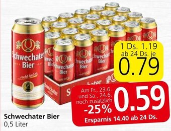 Eurospar Schwechater Bier 0,5 Liter Angebot
