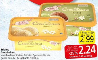 Eurospar Eskimo Cremissimo 1000 ml Angebot