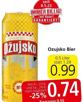 Eurospar Ozujsko Bier Angebot