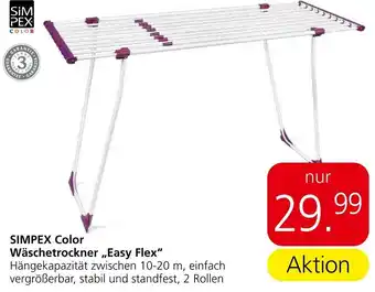 Eurospar SIMPEX Color Wäschetrockner ,,Easy Flex" Angebot