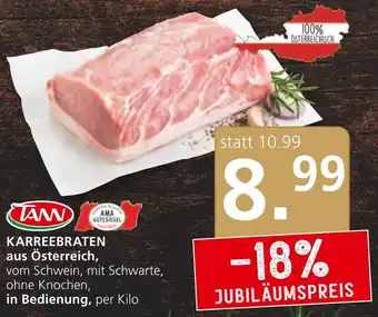 SPAR Gourmet KARREEBRATEN aus Österreich, in Bedienung, per Kilo Angebot