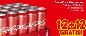 Interspar Coca cola limonade Angebot