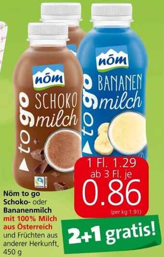Spar To go milch Angebot