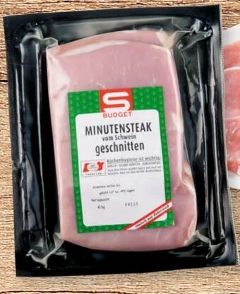 Spar Schweine minutensteak Angebot
