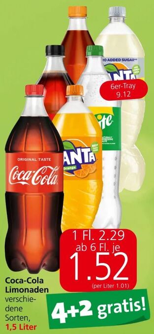 Eurospar Coca cola limonade Angebot