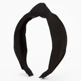 Claire's Black satin knotted headband Angebot