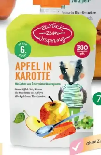Hofer Bio-fruchtmus apfel-karotte Angebot