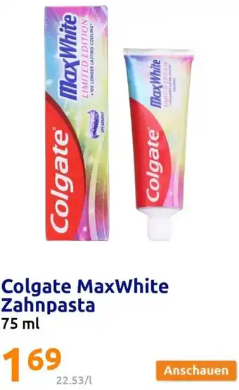Action Colgate MaxWhite Zahnpasta 75 ml Angebot