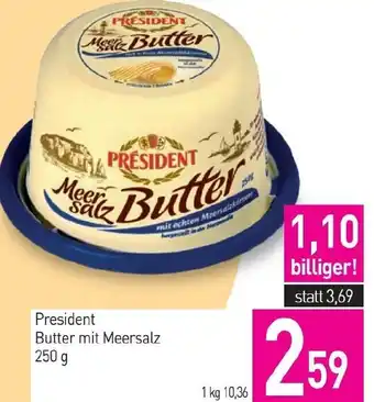 Sutterlüty President Butter mit Meersalz 250 g Angebot