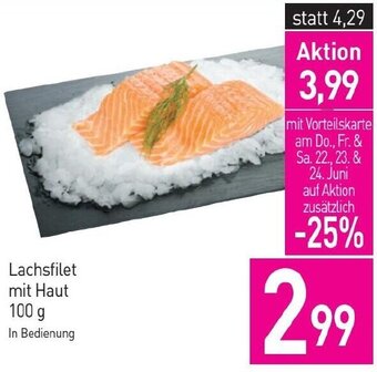 Sutterlüty Lachsfilet mit Haut 100 g Angebot