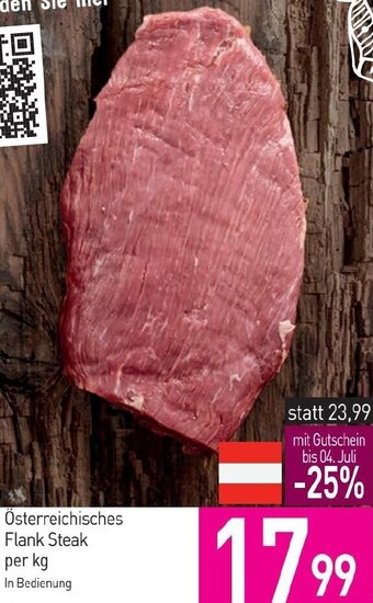 Sutterlüty Österreichisches Flank Steak per kg Angebot