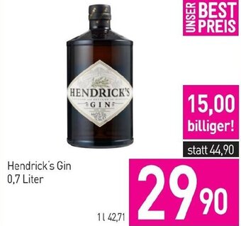 Sutterlüty Hendrick's Gin 0,7 Liter Angebot