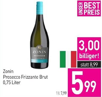 Sutterlüty Zonin Prosecco Frizzante Brut 0,75 Liter Angebot