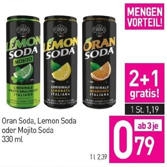 Sutterlüty Oran Soda, Lemon Soda oder Mojito Soda 330 ml Angebot