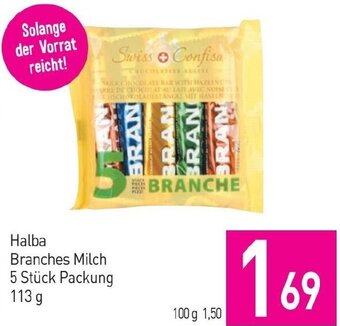 Sutterlüty Halba Branches Milch 5 Stück Packung 113 g Angebot