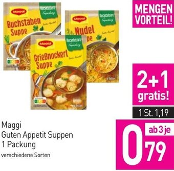 Sutterlüty Maggi Guten Appetit Suppen 1 Packung Angebot