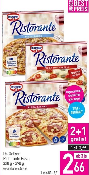 Sutterlüty Dr. Oetker Ristorante Pizza 320 g- 390 g Angebot