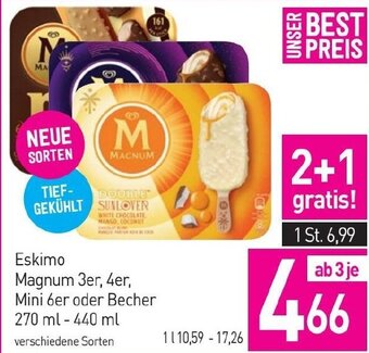 Sutterlüty Eskimo Magnum 3er, 4er, Mini 6er oder Becher 270 ml - 440 ml verschiedene Sorten Angebot