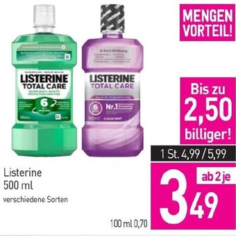 Sutterlüty Listerine 500 ml Angebot