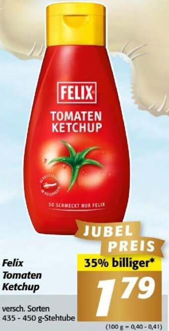 Nah&Frisch Felix Tomaten Ketchup versch. Sorten 435 - 450 g-Stehtube Angebot