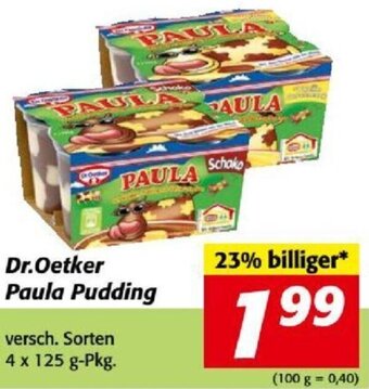 Nah&Frisch Dr.Oetker Paula Pudding versch. Sorten 4 x 125 g-Pkg. Angebot