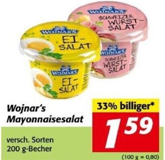 Nah&Frisch Wojnar's Mayonnaisesalat versch. Sorten 200 g-Becher Angebot