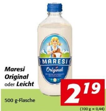 Nah&Frisch Maresi Original oder Leicht 500 g-Flasche Angebot