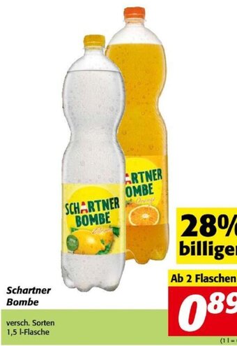 Nah&Frisch Schartner Bombe versch. Sorten 1,5 l-Flasche Angebot