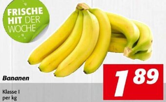 Nah&Frisch Bananen Klasse I per kg Angebot