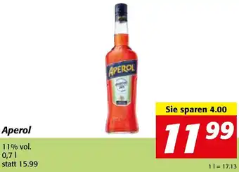 Strasser Markt Aperol 0,7 L Angebot