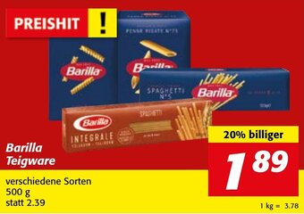 Strasser Markt Barilla Teigware 500 g Angebot