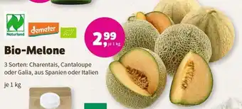 Denn's Biomarkt Bio-Melone 3 Sorten: Charentais, Cantaloupe oder Galia, aus Spanien oder Italien je 1 kg Angebot