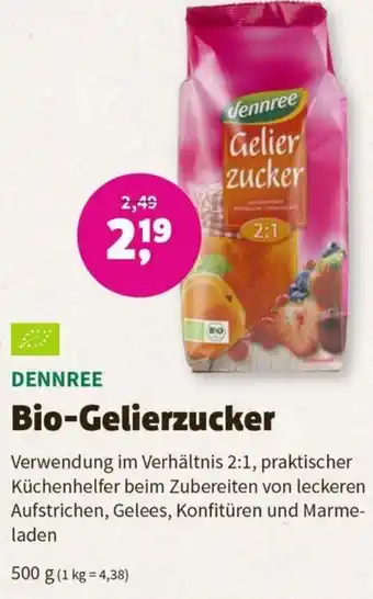 Denn's Biomarkt DENNREE Bio-Gelierzucker 500 g Angebot
