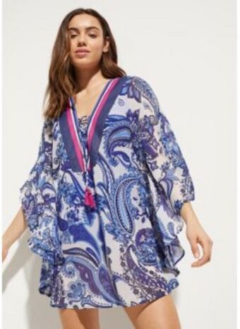 Bonprix Strand tunika-kleid aus recyceltem polyester Angebot